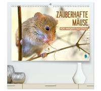 Zauberhafte Mäuse: Von wegen nur Grau (hochwertiger Premium Wandkalender 2026 DIN A2 quer), Kunstdruck in Hochglanz: Die Maus: Possierlicher Plagegeist