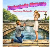 Zauberhafte Momente. Valentinstag-Malbuch für Erwachsene: 50 romantische Szenen mit Menschen von einfach bis detailreich einfühlsames Ausmalen zum Entspannen