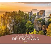 Zauberhaftes Deutschland 2026: Großer Wandkalender. Foto-Kunstkalender mit Bildern der schönsten Orten Deutschlands. PhotoArt Querformat: 44 x 36 cm.