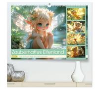 Zauberhaftes Elfenland. Die duftige Welt der Naturgeister (hochwertiger Premium Wandkalender 2026 DIN A2 quer), Kunstdruck in Hochglanz: Eine Reise durch die zauberhafte Welt der Feen