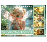 Zauberhaftes Elfenland. Die duftige Welt der Naturgeister (Tischkalender 2026 DIN A5 quer), CALVENDO Monatskalender: Eine Reise durch die zauberhafte Welt der Feen