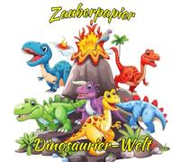zauberpapier das große malbuch - Dinosaurier-Welt: Entdecke versteckte Muster und Motive