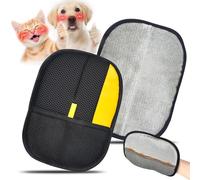 ZAULEY Guantes de depilación de mascotas para gatos y perros, guantes electrostáticos reutilizables para mascotas, herramientas eficientes para quitar el pelo para sofá, asiento de coche, muebles