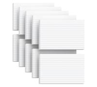 Zaviko Tarjetas flash, tarjetas de índice, 10 x 15 cm, tarjetas de notas de 4 x 6 pulgadas para la escuela, oficina en casa, paquete de 10/300 unidades, color blanco