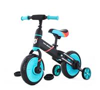 ZavoFly Bicicleta de Equilibrio de para niños de 3, 4, 5 y 6 años, Bicicleta para Caminar para niños pequeños 4 en 1 con Ruedas y Pedales de Entrenamiento, fácil Montaje (JL102, Azul)