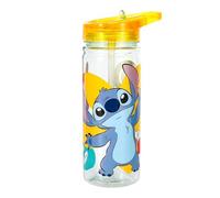 Zawadi Global Stitch - Botella de agua de 580 ml para niños, botella de bebidas escolares hecha de Tritan duradero, reutilizable, sin BPA