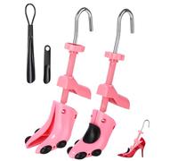 Zawaer Hormas Para Zapatos, Ensanchar Zapatos Hombre Mujer, 2 PCS Ensanchadores De Zapatos, Robusta Ensanchador De Zapatos Ajustable Longitud Y Anchura Independiente Hormas de Plástico Con Calzador.