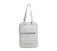 ZAWBNREOPC bandolera Bolso de hombro vertical for portátil de 15,6 pulgadas, funda acolchada con asa acolchada y correa for equipaje. portatil(Grey)