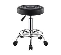 ZAWBNREOPC Taburete rodante Redondo Resistente, Taburete rodante hidráulico Ajustable con Ruedas, for Tatuaje, Trabajo, Oficina, SPA