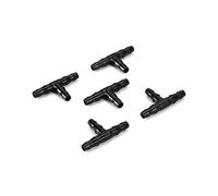 ZAWELIYO 100 Piezas de Conector en T de Riego por Goteo, Conector de Manguera de Plástico de Ingeniería para Riego de Jardines, Plantas en Macetas e Invernaderos