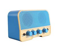ZAWELIYO Amplificador de Guitarra Eléctrica de Doble Canal Clean Overdrive para Tocar Al Aire Libre ABS Mini Diseño (Azul Cielo)