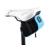 ZAWELIYO Bolsa de Almacenamiento para Sillín Trasero de Bicicleta Ligera Bolsa de Almacenamiento para Asiento de Ciclismo para Ciclismo Debajo del Asiento Negro Rojo (Azul)