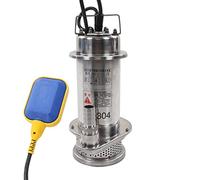 ZAWELIYO Bomba Sumergible Eléctrica Resistente a la Corrosión, 370W, para Riego de Tierras Agrícolas e Ingeniería Paisajística, Acero Inoxidable 304