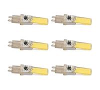 ZAWELIYO Bombilla LED G9 Regulable, 6 uds., Reemplazo COB para Lámparas de Mesa, 220V, para el Hogar, Oficina, Estudio de Pintura, Blanco Frío, 6x1,7 Oz (Luz blanca)