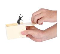ZAWELIYO Caja de Araña Falsa de Simulación, Juguete de Broma de Madera, Broma de Miedo, Juguete de Truco Realista con Material Seguro, para Regalos de Fiesta de Halloween