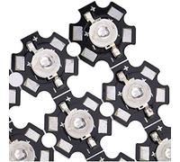 ZAWELIYO Chips Emisores de Cuentas LED de para Accesorios de Iluminación de Bricolaje con Base de Aluminio, Juego de 25 Piezas para Iluminación General, Luces LED de Jardín y Techo (445-450 millas