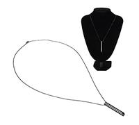 ZAWELIYO Collar de Respiración Consciente, Herramienta de Alivio del Estrés, Reduce la Ansiedad, Unisex, Portátil para Uso en Cualquier Momento, Ayuda con Ejercicios de Respiración. Hecho (Negro)