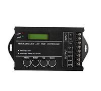 ZAWELIYO Controlador de Tiempo LED Programable, Controlador de Luz de 5 Canales DC12V 24V 20A con Cable USB, para Iluminación de Decoración de Escenario con Luz de Crecimiento RGBW