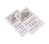 ZAWELIYO Cuaderno de 16 Páginas, Libro de Registro de Historia Familiar de Doble Cara para Papelería de Oficina