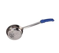 ZAWELIYO Cuchara Medidora Duradera de Acero Inoxidable para Untar Pizza para Cocinar en la Cocina, Agarre Seguro para Pizza Caliente, Cuchara de Sopa Multiusos para el Hogar, 1 Pieza (Azul 8oz