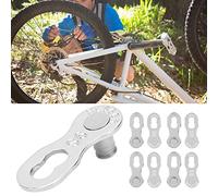 ZAWELIYO Eslabón de Cadena de Bicicleta, Conector Duradero de Acero de | Robusto, resistente al desgaste, adecuado para bicicletas de montaña y de carretera, varias opciones de velocidad