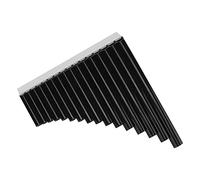 ZAWELIYO Flauta de Pan ABS en Tecla C con Manual de Usuario y Bolsa de Mano Fácil de Tocar Adecuado para Niños y Adultos 16 Tubos (Negro)