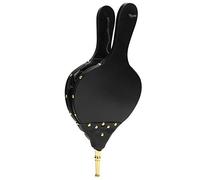 ZAWELIYO Fuelle para Chimenea, Hermoso Soplador de Aire de Madera para Barbacoa, Chimenea, Herramientas de Fuego de Fuelle Manual para Barbacoa, Madera de 15,6x7,1 Pulgadas + Cuero PU (Tubo Dorado)