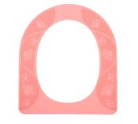 ZAWELIYO Funda para Asiento de Inodoro, Duradera, Lavable, Antideslizante, de Silicona, para Ancianos y Niños, 15,6x13,4 Pulgadas (Rosado)