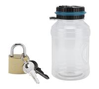 ZAWELIYO Hucha Digital con Cerradura, Tarro de Conteo con Pantalla LCD Transparente, Hucha Automática de 1,8 L para Ahorrar, Funciona con Pilas