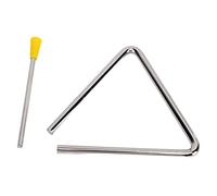 ZAWELIYO Instrumento de Percusión Manual Triangular, Metal Fácil de Tocar con Golpeador para Educación Musical para Niños