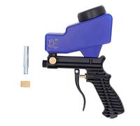 ZAWELIYO Kit de Pistola de Chorro de Portátil, Kit de Herramientas de Pistola de Chorro de para Limpieza por Pulverización, Boquilla de Acero Reemplazable (Azul)
