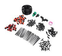 ZAWELIYO Kit de Riego por Goteo de 49,2 Pies, de Riego Automático Ajustable para Plantas en Macetas, Invernadero, Plástico Duradero