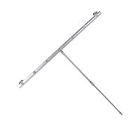 ZAWELIYO Limpiador de Lavadora a Presión, Escoba de Agua de Alcance Extendido de Acero Inoxidable para Negocios Domésticos, Varilla Conectora de 39,37 Pulgadas, Material Duradero, Diseño de Cepillo