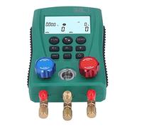 ZAWELIYO Manómetro de Colector Digital de Aluminio G1/4 Cálculo Inteligente para Técnicos de HVAC Medición de Presión y Temperatura de Alta Precisión