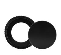 ZAWELIYO Molde para Tarta Extraíble Antiadherente para Hornear Pizza, Quiche y Pasteles en Acero con Alto Contenido de Carbono, Diseño Redondo Negro de 9 Pulgadas