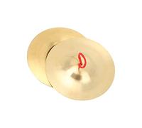 ZAWELIYO Par de Platillos Crash con Sonido Brillante para Lecciones de Música y Tiempo de Reproducción, Latón de 14,7 Cm, Fácil de Transportar, Herramienta de Enseñanza