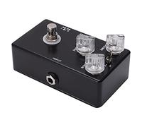 ZAWELIYO Pedal de Efecto de Guitarra Ajustable True Bypass Distorsión para Músicos Portátil Metal Negro