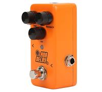 ZAWELIYO Pedal de Efecto de Guitarra con Retardo Digital con Funciones de Modulación y Saturación para Guitarristas en Presentaciones en Vivo, Metal, Naranja