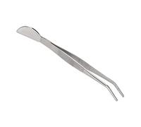 ZAWELIYO Pinzas para Bonsái de Acero Inoxidable, Herramienta Duradera de Bordes Lisos para Eliminar Hojas Muertas para Amantes y Principiantes del Bonsái (Doblado)