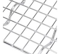 ZAWELIYO Rejilla de Refrigeración para Cocinar de Acero Inoxidable Resistente para Hornear, Asar, Asar, 1 Tamaño Compacto, 11,5x10x1,5 Cm (11,5x10x1,5cm)