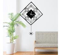 ZAWELIYO Reloj de Pared Silencioso Moderno, Péndulo, Decoración del Hogar, Oficina, Reloj Colgante para Personas Creativas