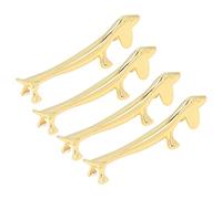 ZAWELIYO Soporte para Palillos Dorados, 4 Uds., Bonito Diseño de Animales, Superficies Más Lisas para el Hogar, Restaurante, Fiesta, Soporte para Ciervos y Perros Galvanizado de Aleación de Zinc