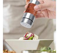 ZAWELIYO Tarro de Condimento de Acero Inoxidable Contenedor Duradero para Cocina Casera Tarro de Condimento de Acero Inoxidable para Cafetería, Restaurante y Cocina 4x4x9,5 Cm