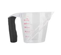 ZAWELIYO Taza Medidora Taza de Plástico en ángulo Resistente Al Calor para Cocinar Hornear + Alta Precisión + Herramienta de Cocina para Cocinar, 5.8x3.6in, Transparente para Jugo,