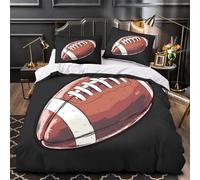 ZAWPPEUIO 3 Piezas Microfibra de poliéster American Football Funda de Edredón Cremallera Oculta Fundas Almohada Suave Coon Sport Juego Fundas Edredón for Ancianos King（220x240cm）