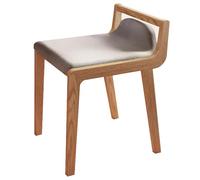 ZAWQFDZ Taburete de Maquillaje Tapizado en Tela, Taburete Cuadrado con Esponja Elástica para Dormitorio, Sala de Estar, Entrada y Tocador(Beige)