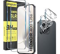 ZAXGLAR Protector Pantalla para Honor 400 Lite 5G Cristal templado,2 x Protectores de Pantalla + 2 x Protectores de Lente de Cámara,Sin burbujas y duradero