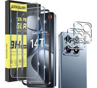 ZAXGLAR Protector Pantalla para Xiaomi 14T Pro 5G Cristal templado,2 x Protectores de Pantalla + 2 x Protectores de Lente de Cámara,Sin burbujas y duradero