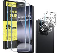 ZAXGLAR Protector Pantalla para Xiaomi Redmi Note 14S Cristal templado,2 x Protectores de Pantalla + 2 x Protectores de Lente de Cámara,Sin burbujas y duradero