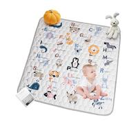 Zaxiva Alfombra Bebé 110x110cm, Alfombra Infantil, Tapete de Actividades Bebé, Alfombra Bebé Acolchada Plegable, Suave y Lavable, Tapete Bebé para Interior/Exterior, Perfecta para los Primeros Pasos